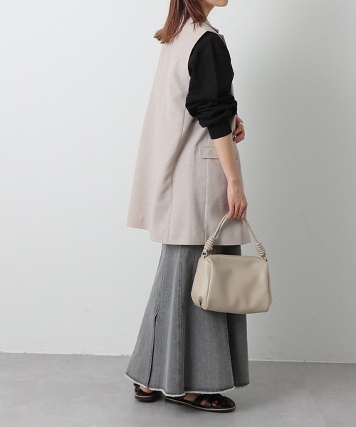 COLONY 2139（コロニートゥーワンスリーナイン）の「裾フリンジデニムマーメイドスカート（デニムスカート・レディース・ブラック/ブラック系その他/ブルー・FREE）」の14枚目の写真