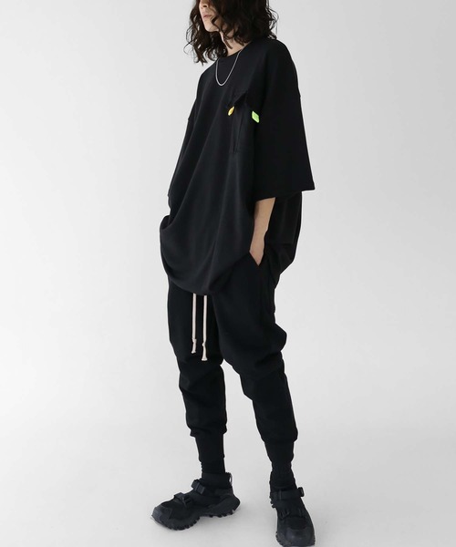 minsobi（ミンソビ）の「2ポケットビッグＴ（Tシャツ/カットソー・メンズ・ホワイト/ブラック・FREE）」の19枚目の写真