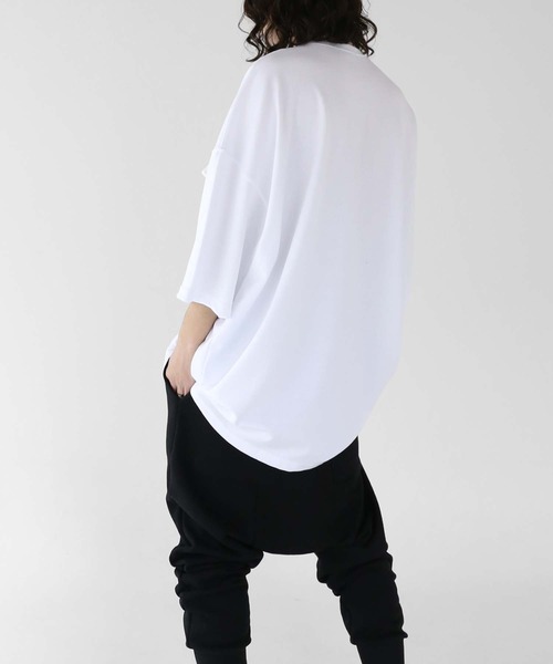 minsobi（ミンソビ）の「2ポケットビッグＴ（Tシャツ/カットソー・メンズ・ホワイト/ブラック・FREE）」の21枚目の写真