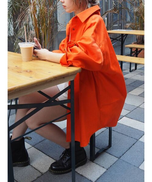 【WEB限定】カラーオーバーサイズシャツ
