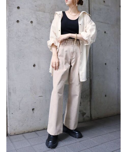 【WEB限定】カラーオーバーサイズシャツ