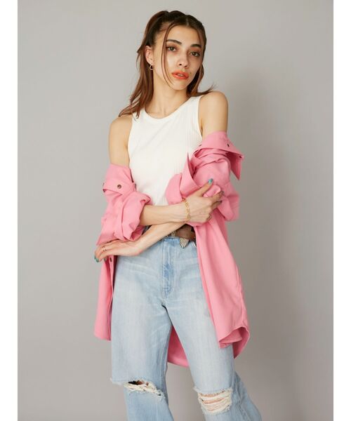 【WEB限定】カラーオーバーサイズシャツ