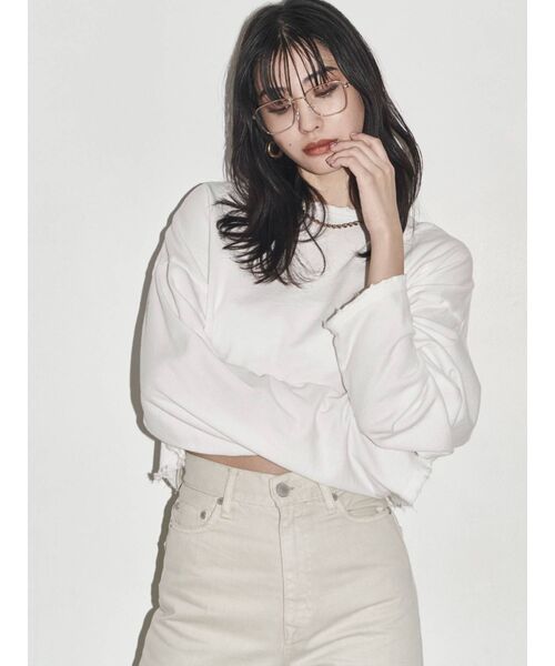 EMODA(エモダ)の「スクエアレンズアイウェア(メガネ・レディース・ブラック/ブラウン・FREE)」の4枚目の写真