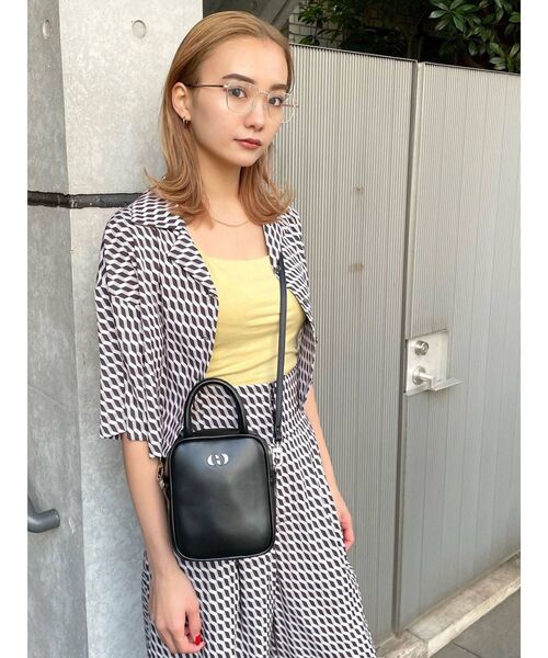 EMODA(エモダ)の「スクエアレンズアイウェア(メガネ・レディース・ブラック/ブラウン・FREE)」の6枚目の写真