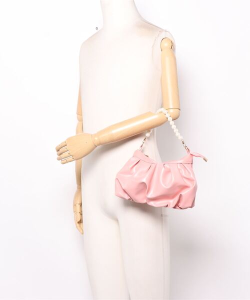 STYLEBLOCK(スタイルブロック)の「パールハンドル2WAYショルダーバッグ(ショルダーバッグ・レディース・カーキ/ホワイト/ピンク/ブラック・FREE)」の9枚目の写真
