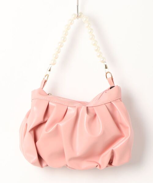 STYLEBLOCK(スタイルブロック)の「パールハンドル2WAYショルダーバッグ(ショルダーバッグ・レディース・カーキ/ホワイト/ピンク/ブラック・FREE)」の13枚目の写真