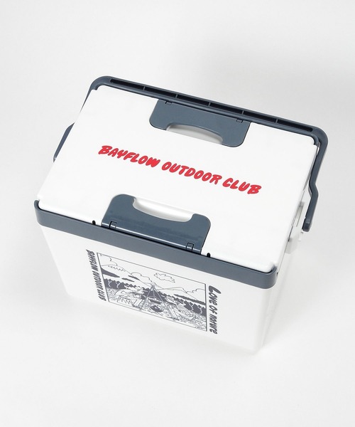 BAYFLOW(ベイフロー)の「【BAYFLOW OUTDOOR CLUB×TAKEUCHI ATSUSHI】クーラーBOX(アウトドアグッズ・レディース・ホワイト・0)」の10枚目の写真
