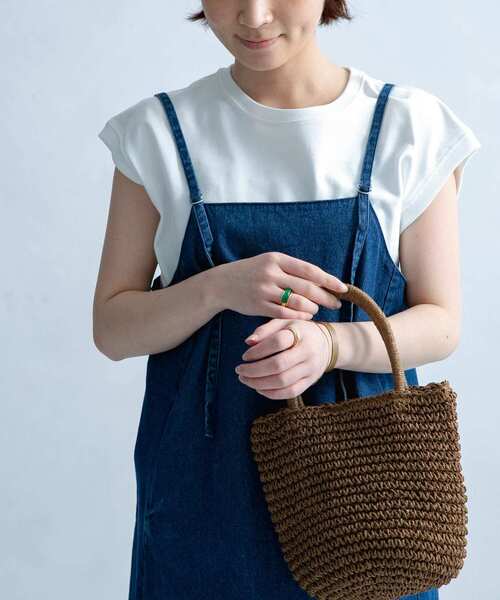 FORK&SPOON（フォークアンドスプーン）の「FORK&SPOON　ヘビーウェイト天竺ノースリーブTシャツ（Tシャツ/カットソー・レディース・オフホワイト/ブラック/オレンジ/ブルー系その他/ブルー・ONE）」の21枚目の写真