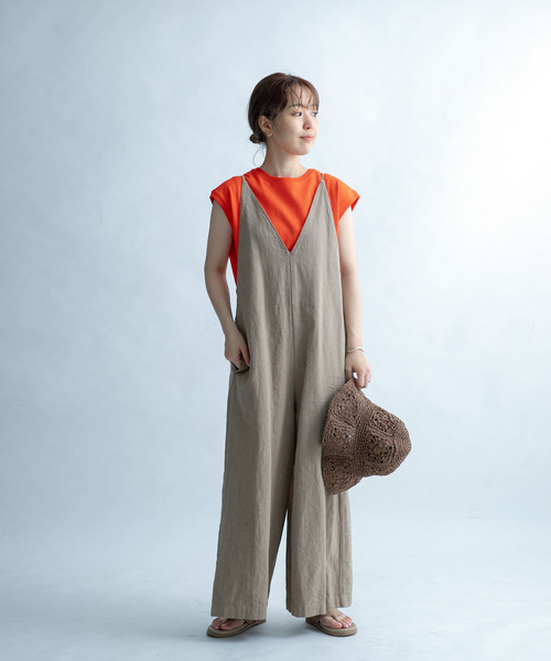 FORK&SPOON（フォークアンドスプーン）の「FORK&SPOON　ヘビーウェイト天竺ノースリーブTシャツ（Tシャツ/カットソー・レディース・オフホワイト/ブラック/オレンジ/ブルー系その他/ブルー・ONE）」の18枚目の写真