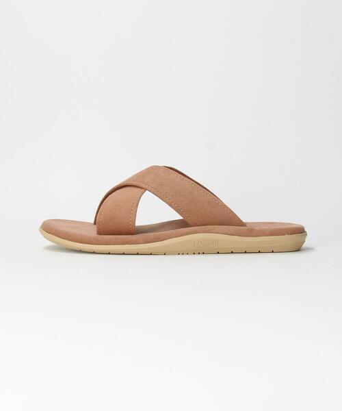 BEAUTY&YOUTH UNITED ARROWS（ビューティーアンドユースユナイテッドアローズ）の「＜ISLAND SLIPPER＞ CROSS TNG SNDL ULTRA-SUEDE/サンダル（その他シューズ・メンズ・ブラック/ベージュ・10/9/8）」の3枚目の写真