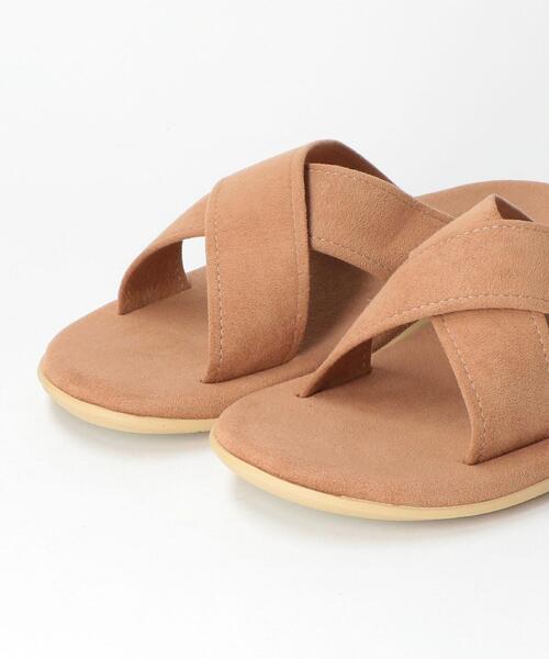 BEAUTY&YOUTH UNITED ARROWS（ビューティーアンドユースユナイテッドアローズ）の「＜ISLAND SLIPPER＞ CROSS TNG SNDL ULTRA-SUEDE/サンダル（その他シューズ・メンズ・ブラック/ベージュ・10/9/8）」の6枚目の写真