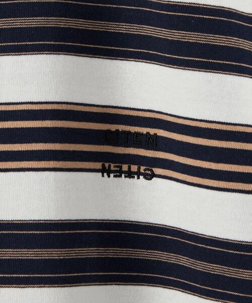 CITEN（シテン）の「＜CITEN（シテン）＞ランダムボーダーT カットソー（Tシャツ/カットソー・メンズ・ネイビー・FREE）」の2枚目の写真