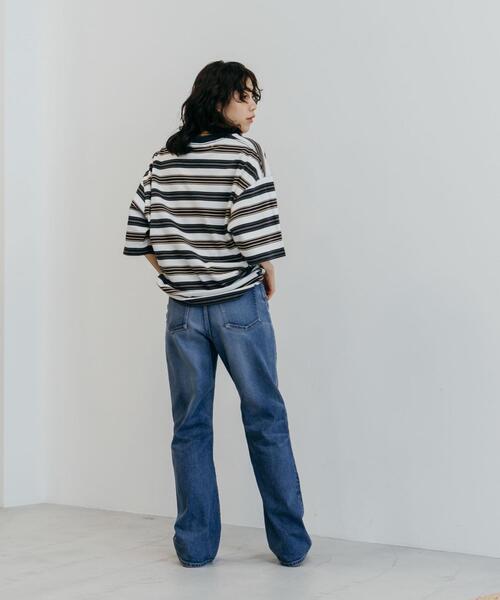 CITEN（シテン）の「＜CITEN（シテン）＞ランダムボーダーT カットソー（Tシャツ/カットソー・メンズ・ネイビー・FREE）」の16枚目の写真