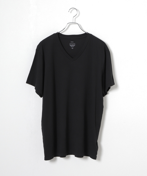 SAVE KHAKI UNITED(セーブカーキユナイテッド)の「SAVE KHAKI UNITED S/S SUPIMA V-NECK TEE(Tシャツ/カットソー・メンズ・ホワイト/ブラック/ネイビー/ライトグリーン/ブラック系その他・MEDIUM/LARGE/X-LARGE)」の2枚目の写真