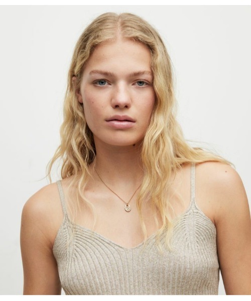 ALLSAINTS（オールセインツ）の「LEXI CROP TOP | LEXI クロップ トップス（キャミソール・レディース・シルバー・S/XS/M）」の4枚目の写真