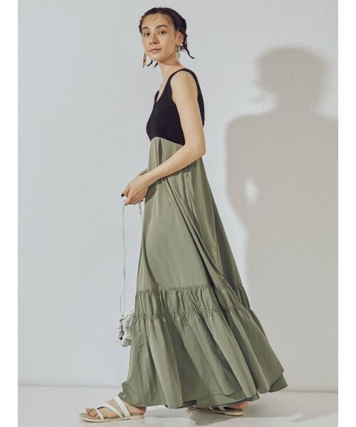 UN3D.（アンスリード）の「リブコンビフレアワンピース（ワンピース