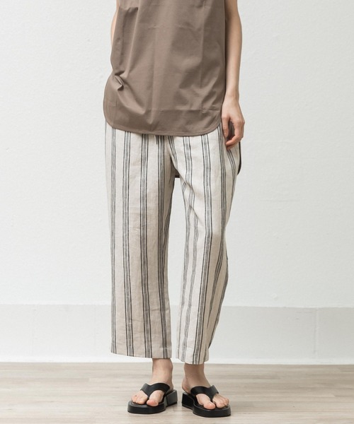 正規販売店 Allumer アリュメール ストライプ ワイドパンツ レディース 品質保証 Kanematsuusa Com