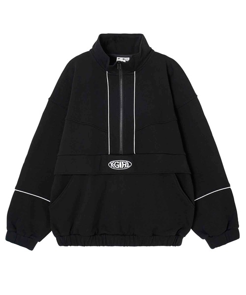 X-girl（エックスガール）の「SWEAT ANORAK（スウェット・レディース・ブラック/ダークグリーン/アッシュ・S/M）」の19枚目の写真