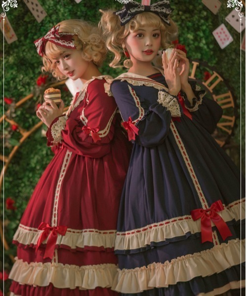 TONE SELECT WEAR（トーンセレクトウェア）の「【emane】セーラーカラーアリスワンピース（ワンピース・レディース・ブルー系その他/レッド系その他・FREE）」の2枚目の写真