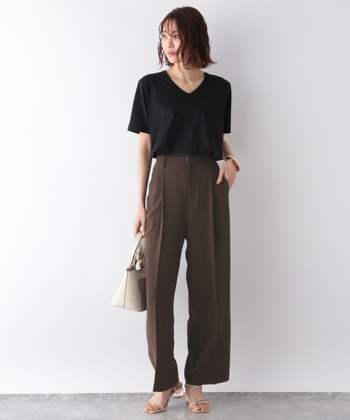 GLOBAL WORK(グローバルワーク)の「ジョーゼットワイドパンツ/285350(その他パンツ・レディース・ブラウン/ピンク/ブルー/ブラック・SMALL/MEDIUM/LARGE)」の8枚目の写真