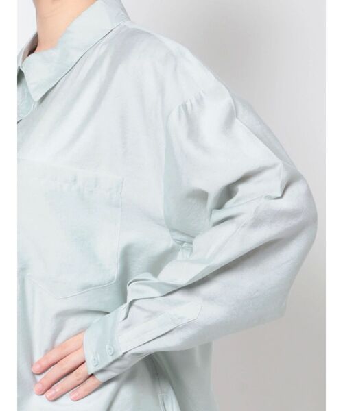 EMODA（エモダ）の「オーバーシアールーズシャツ（シャツ/ブラウス・レディース・ホワイト/イエロー/ブルー・FREE）」の18枚目の写真