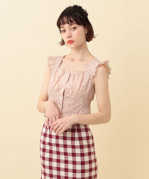 DEICY（デイシー）の「コットンレースコルセットブラウス（シャツ 