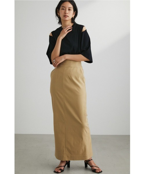 STYLEMIXER（スタイルミキサー）の「ショルダースリットT（Tシャツ/カットソー・レディース・ブラック/ブラウン/ホワイト・FREE）」の12枚目の写真