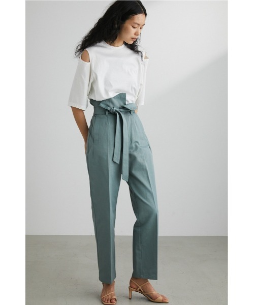 STYLEMIXER（スタイルミキサー）の「ショルダースリットT（Tシャツ/カットソー・レディース・ブラック/ブラウン/ホワイト・FREE）」の5枚目の写真