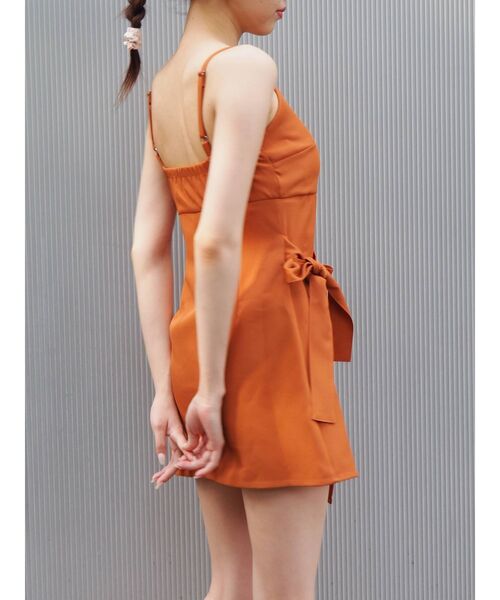 EVRIS（エヴリス）の「ラップキャミコンビネゾン（サロペット/オーバーオール・レディース・ブラック/オレンジ/グリーン・FREE）」の19枚目の写真