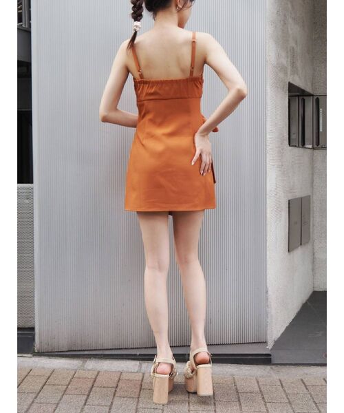 EVRIS（エヴリス）の「ラップキャミコンビネゾン（サロペット/オーバーオール・レディース・ブラック/オレンジ/グリーン・FREE）」の11枚目の写真