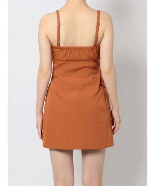 EVRIS（エヴリス）の「ラップキャミコンビネゾン（サロペット/オーバーオール・レディース・ブラック/オレンジ/グリーン・FREE）」の7枚目の写真