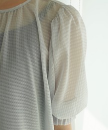 TINA：JOJUN | ギンガムチェック柄 シアーブラウス TINA：JOJUN(シャツ/ブラウス)