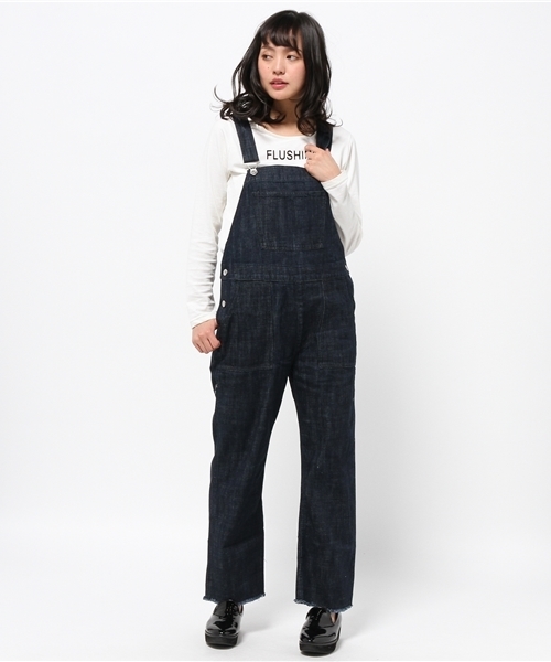 Kastane（カスタネ）の「【Kastane】断ち切りデニムサロペット（サロペット/オーバーオール・レディース・インディゴブルー/ブルー・2/1）」の13枚目の写真
