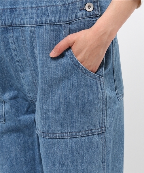 Kastane（カスタネ）の「【Kastane】断ち切りデニムサロペット（サロペット/オーバーオール・レディース・インディゴブルー/ブルー・2/1）」の5枚目の写真