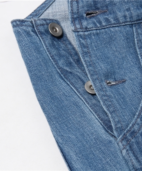 Kastane（カスタネ）の「【Kastane】断ち切りデニムサロペット（サロペット/オーバーオール・レディース・インディゴブルー/ブルー・2/1）」の9枚目の写真