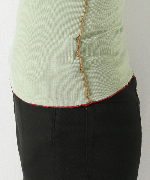 BASERANGE（ベースレンジ）の「【BASERANGE/ベースレンジ】VEIN LONG SLEEVE（Tシャツ/カットソー・レディース・パープル/グリーン・SMALL）」の19枚目の写真