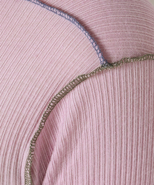 BASERANGE（ベースレンジ）の「【BASERANGE/ベースレンジ】VEIN LONG SLEEVE（Tシャツ/カットソー・レディース・パープル/グリーン・SMALL）」の15枚目の写真