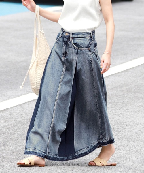 ブランド古着 デニムロングスカート デニムスカート Coca Coca コカ のファッション通販 Zozoused