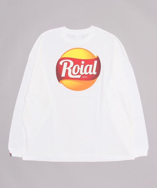 roial（ロイアル）の「ROIAL/ロイアル ビッグシルエット バックプリントロンT R223MLT01（Tシャツ/カットソー・メンズ・ブルー/ホワイト/ベージュ・M/L）」の7枚目の写真
