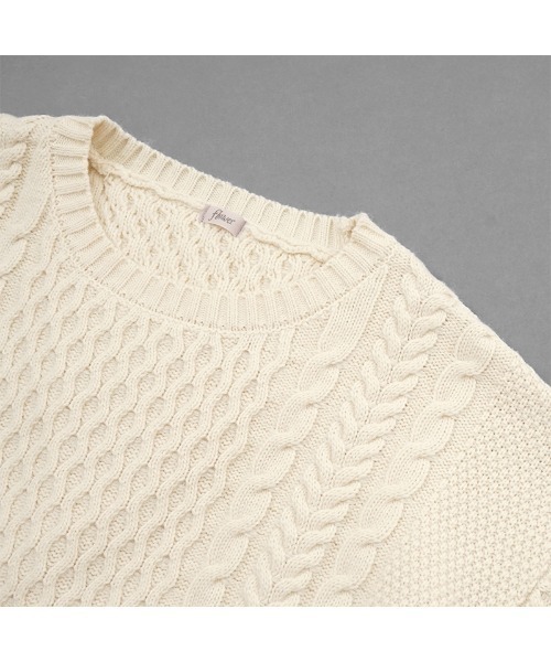 flower(フラワー)の「フェミニンバックニット(ニット/セーター・レディース・ブラウン/アイボリー・FREE)」の21枚目の写真