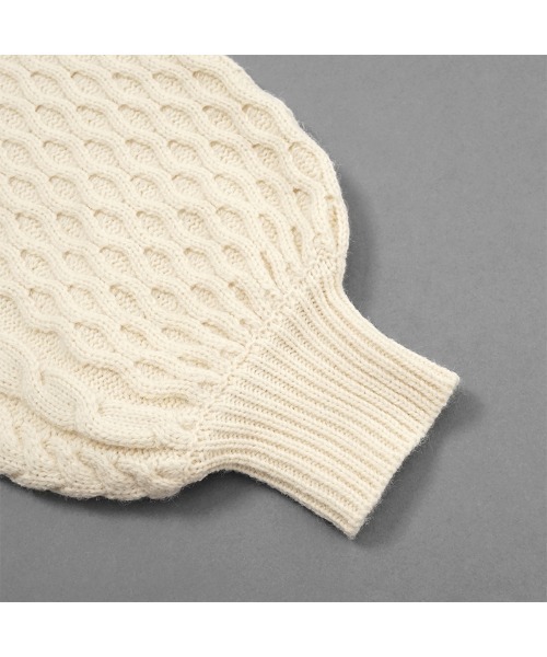 flower(フラワー)の「フェミニンバックニット(ニット/セーター・レディース・ブラウン/アイボリー・FREE)」の22枚目の写真