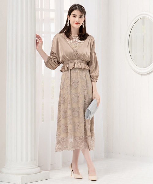 セール パーティードレス ボレロ アンサンブル ワンピース 結婚式 アンサンブル Dress Plus ドレスプラス のファッション通販 Zozotown