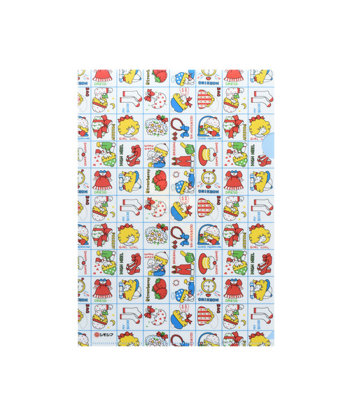 SiNCERE(シンシア)の「〈シモジマ〉レトロでかわいい包装紙柄 A4クリアファイル(ステーショナリー・レディース・レッド/ピンク/ブルー・A4)」の9枚目の写真