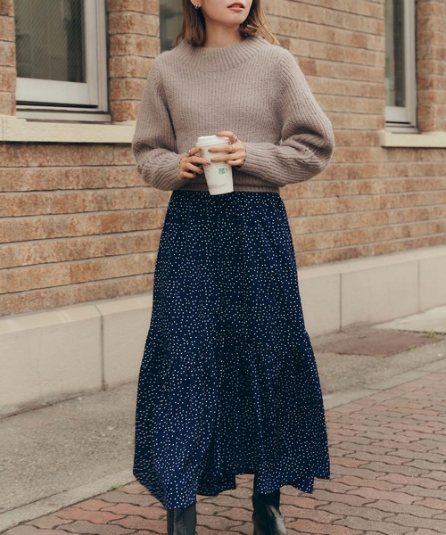 titivate（ティティベイト）の「ｲﾚｷﾞｭﾗｰﾍﾑﾄﾞｯﾄｽｶｰﾄ（スカート）」 - WEAR