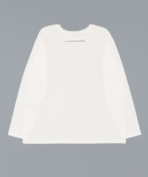 Te chichi（テチチ）の「ボーダーアソートフレンチロゴロンT（Tシャツ/カットソー・レディース・チャコール/オフホワイト/ブラック・ﾌﾘ-）」の4枚目の写真