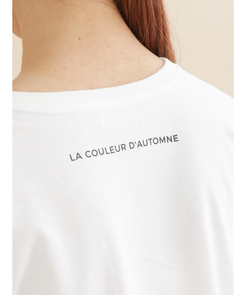 Te chichi（テチチ）の「ボーダーアソートフレンチロゴロンT（Tシャツ/カットソー・レディース・チャコール/オフホワイト/ブラック・ﾌﾘ-）」の9枚目の写真