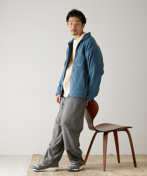 417 EDIFICE（フォーワンセブンエディフィス）の「【HEAR MY NAME / ヒアマイネーム】別注 ダブルニーパンツ（その他パンツ・メンズ・チャコールグレー/ベージュ/ネイビー・MEDIUM/LARGE）」の7枚目の写真