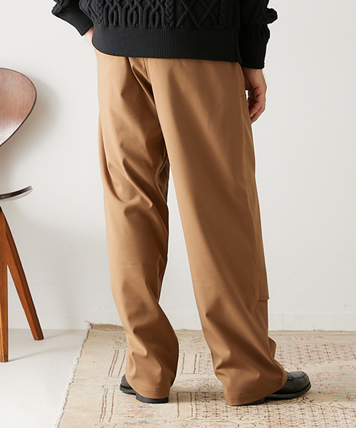 417 EDIFICE（フォーワンセブンエディフィス）の「【HEAR MY NAME / ヒアマイネーム】別注 ダブルニーパンツ（その他パンツ・メンズ・チャコールグレー/ベージュ/ネイビー・MEDIUM/LARGE）」の16枚目の写真