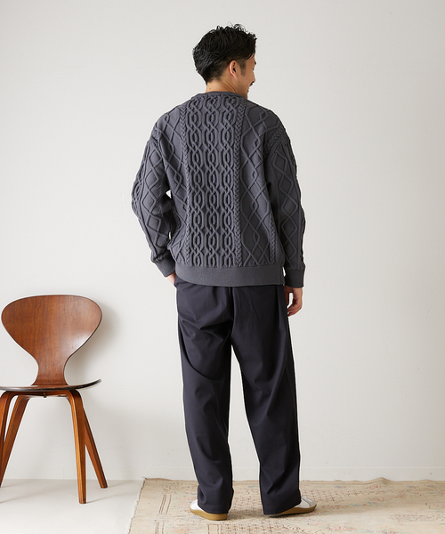 417 EDIFICE（フォーワンセブンエディフィス）の「【HEAR MY NAME / ヒアマイネーム】別注 ダブルニーパンツ（その他パンツ・メンズ・チャコールグレー/ベージュ/ネイビー・MEDIUM/LARGE）」の21枚目の写真