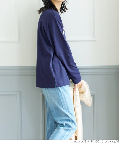 coca(coca)(コカ)の「アソートフロッキープリントロンTee(Tシャツ/カットソー・レディース・グレー/ネイビー/グリーン/ホワイト・L/M)」の16枚目の写真